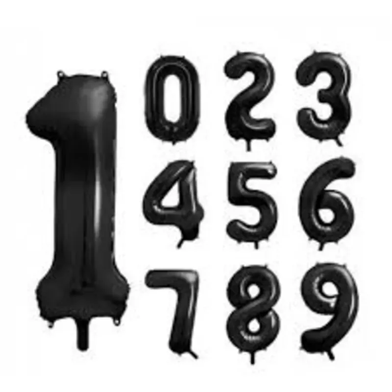 Numeros inflables Negros