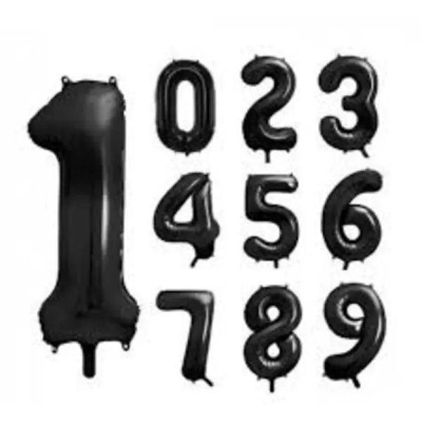 Numeros inflables Negros