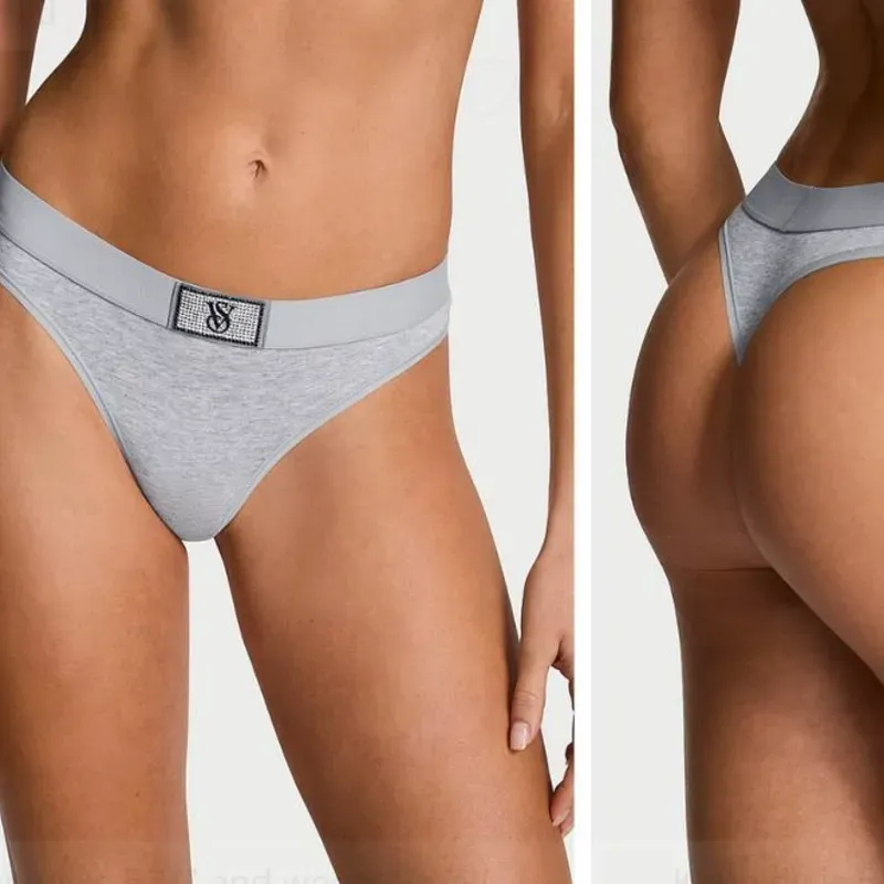 ✨️Tanga de algodón gris✨️