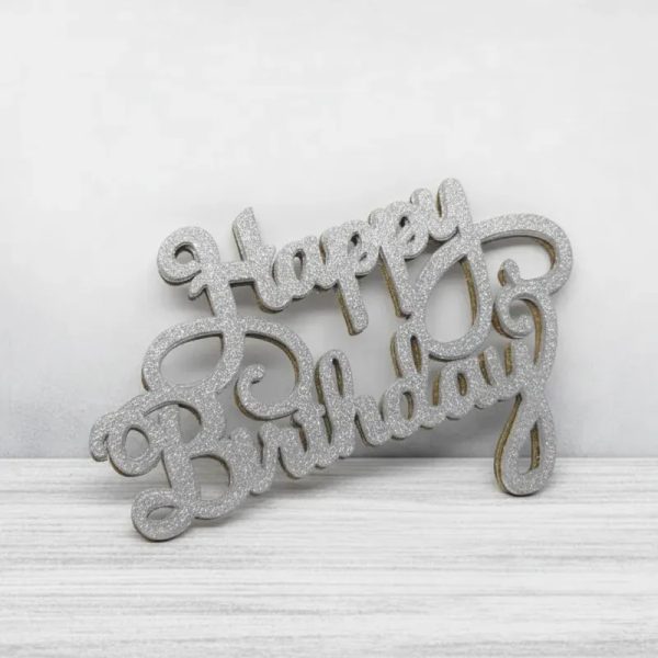 Carteles Happy Birthday Plateados y Dorados