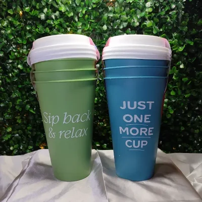 Set de vasos plásticos