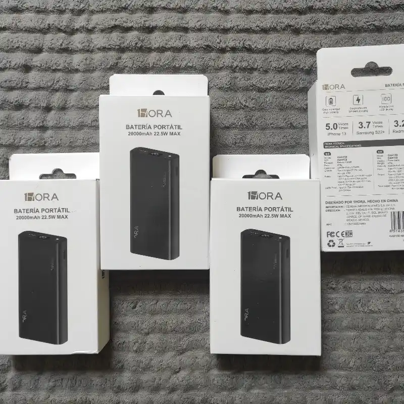 Cargador portátil (Power Bank). Carga rápida