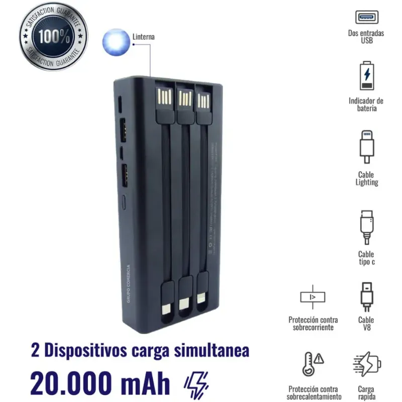 CARGADOR PORTÁTIL 20MHA