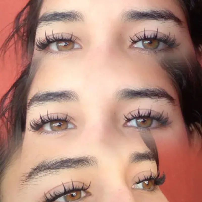 Pestañas efecto anime