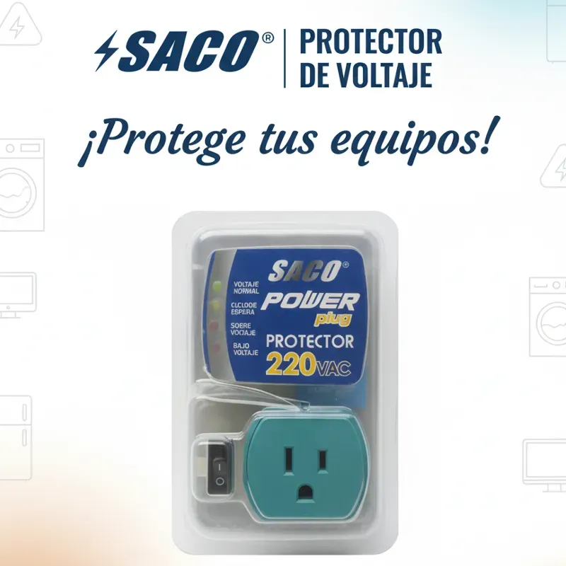 ⚡️Protector de voltaje marca SACO 220V(15usd)