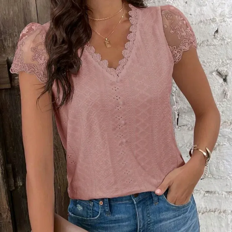 Camiseta d verano rosa vieja