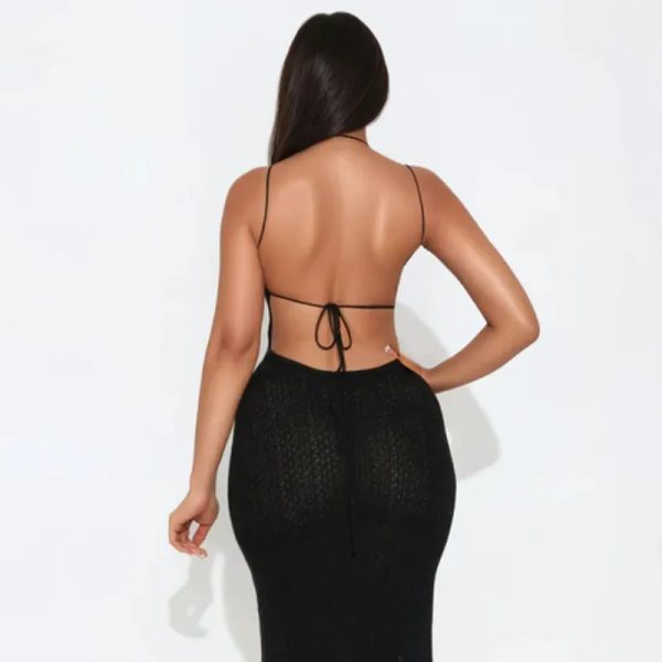 Vestido sweater de playa