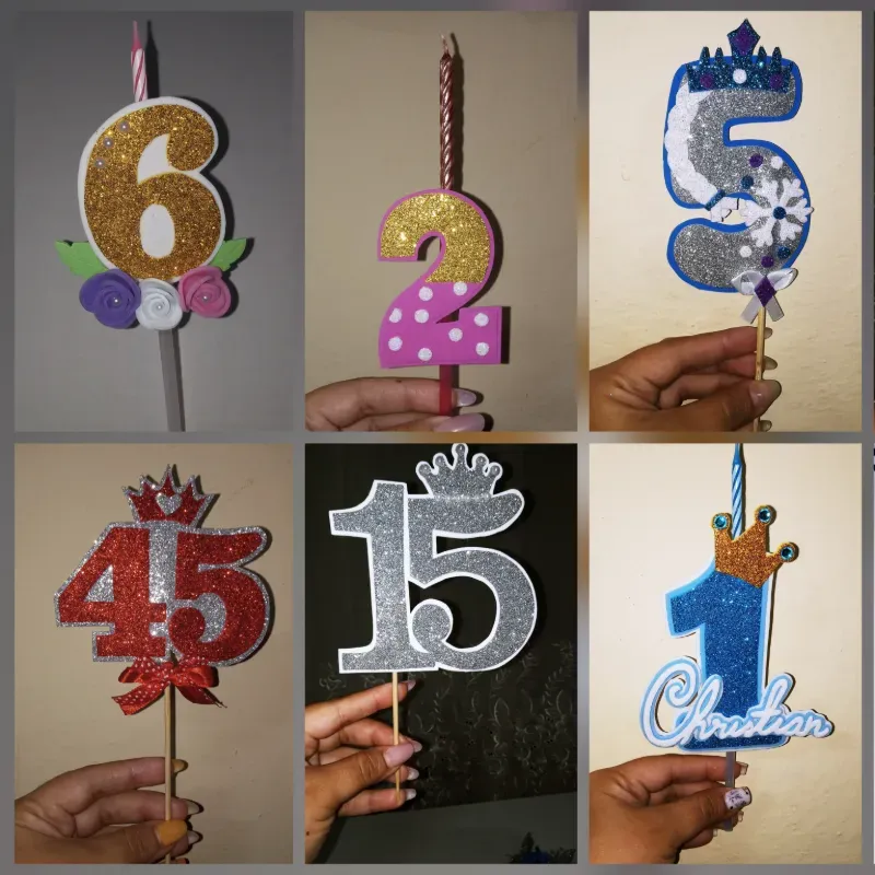 Números personalizados para cakes