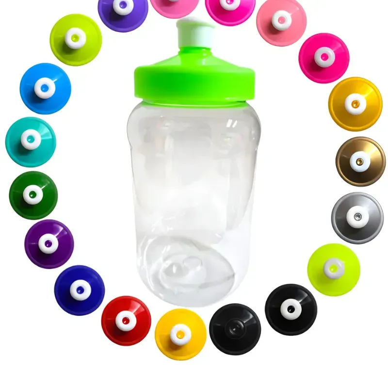 Pomo plástico con pegatina