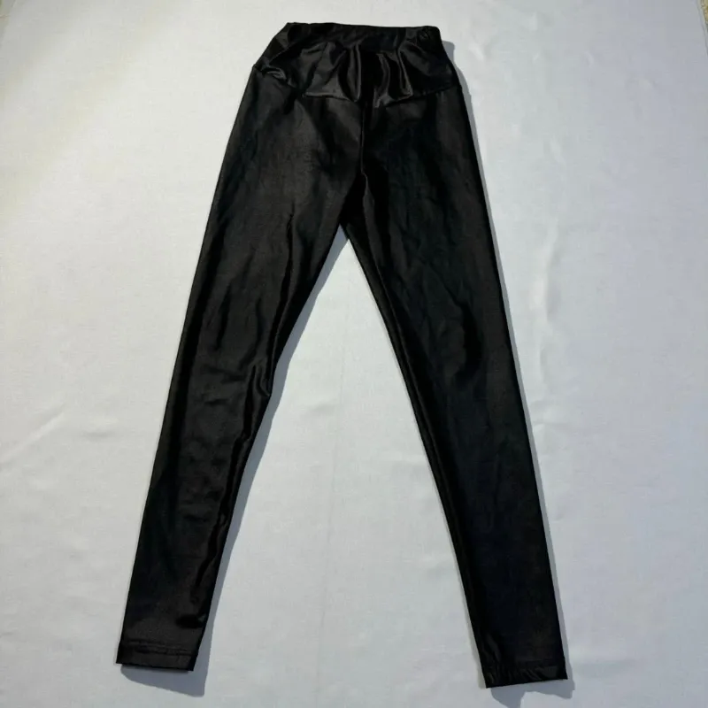 Licra Negra Larga Metalizada