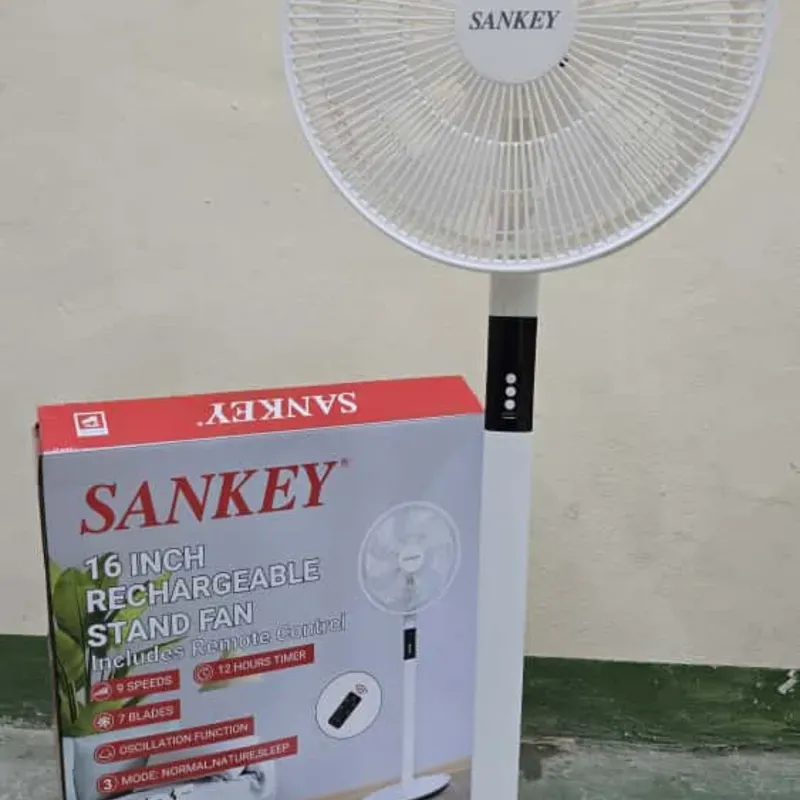 Ventilador de pedestal recargable