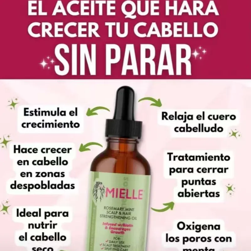  Aceite Botánico Mielle Rosemary Mint
