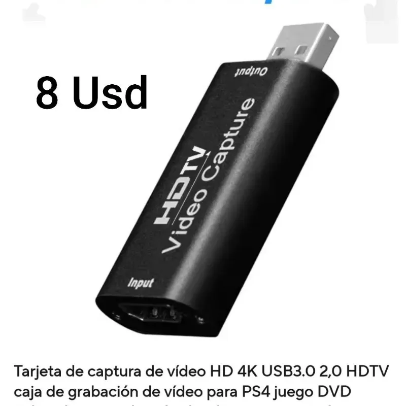 Tarjeta de captura de vídeo HD 4K USB3.0 2,0 HDTV
