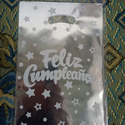 Bolsa regalo FC cromada plateada