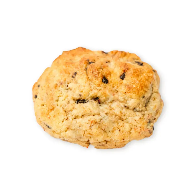 Galleta estilo New York de vainilla con pasas y canela