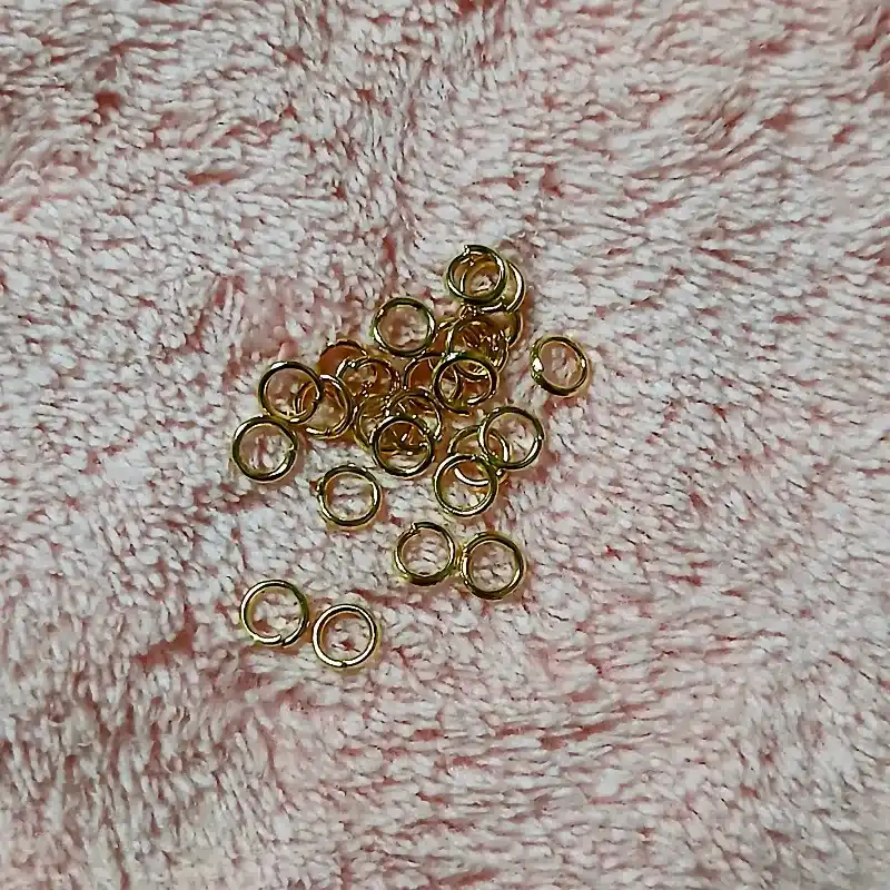 Aros dorados 4 mm
