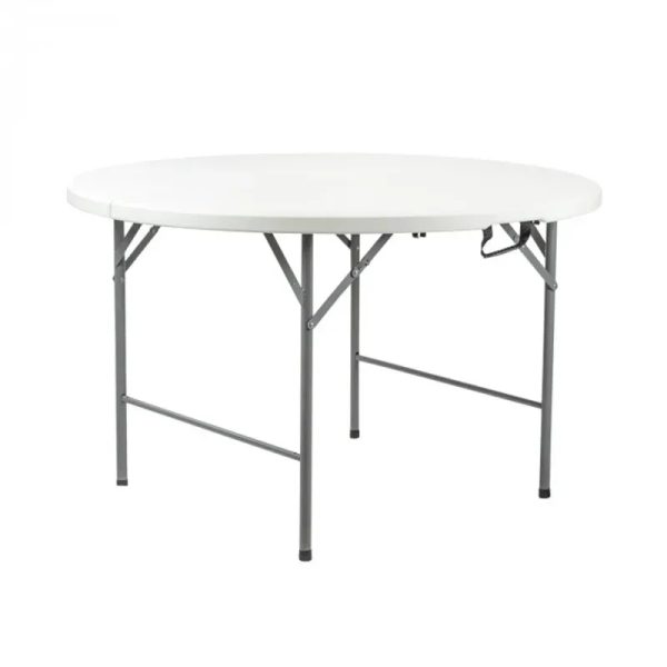 MESA PLEGABLE REDONDA DE RESINA