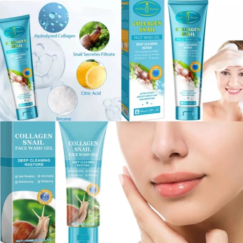 Limpiador facial de baba de caracol