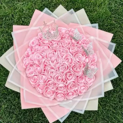 Ramo buchón de rosas rosadas