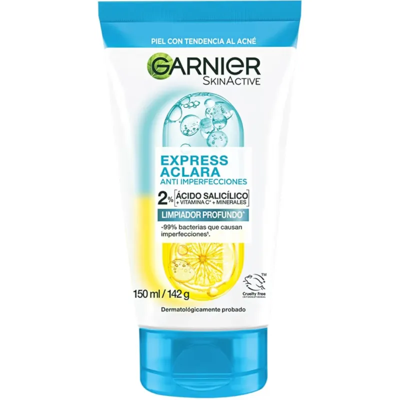 Garnier Express Aclara Limpiador profundo exfoliante Anti-imperfecciones