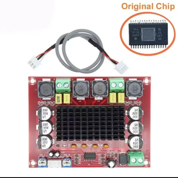 Amplificador Digital TPA3116D2 XH-M543 – 120W×2 Doble Canal Clase D