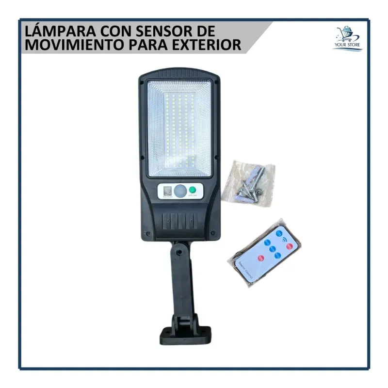 Lámpara Recargable para Exterior con Sensor de Movimiento