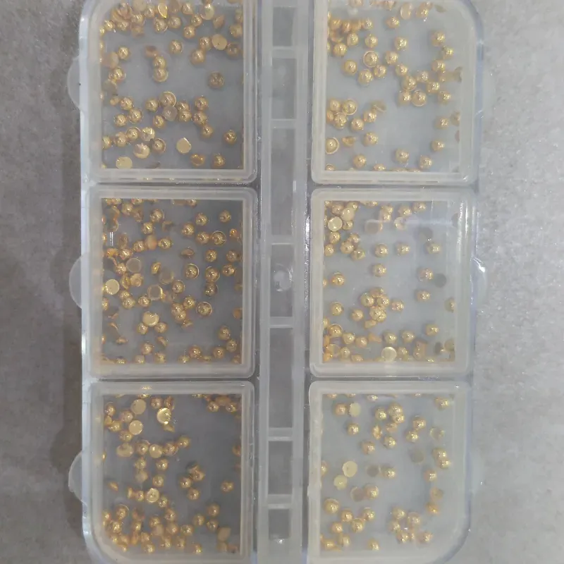 PASTILLERO X 6 MEDIAS PERLAS DORADAS