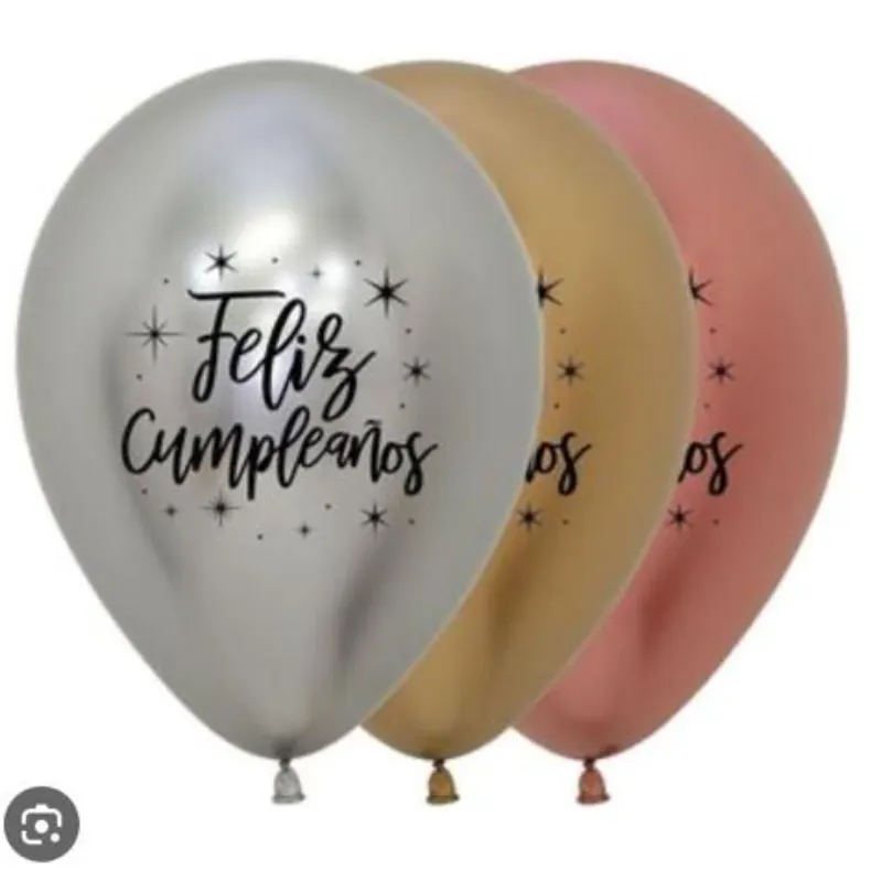 Globos de látex de Feliz Cumpleaños