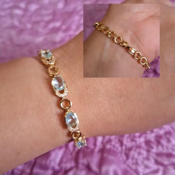 Pulsera Aguamarina