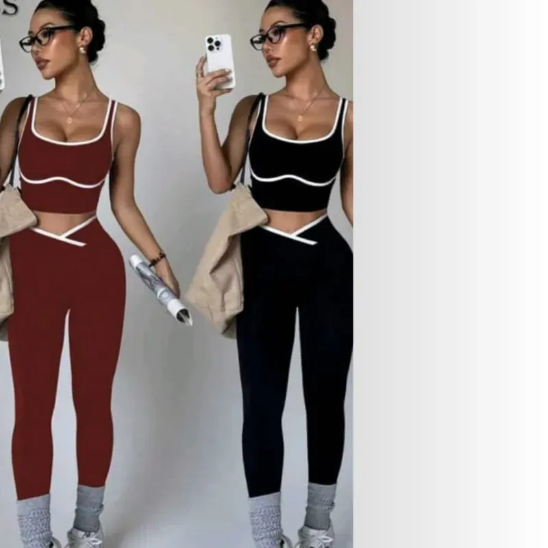 Conjunto deportivo detalle cruzado