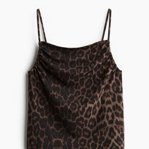 Top fruncido de tirantes H&M