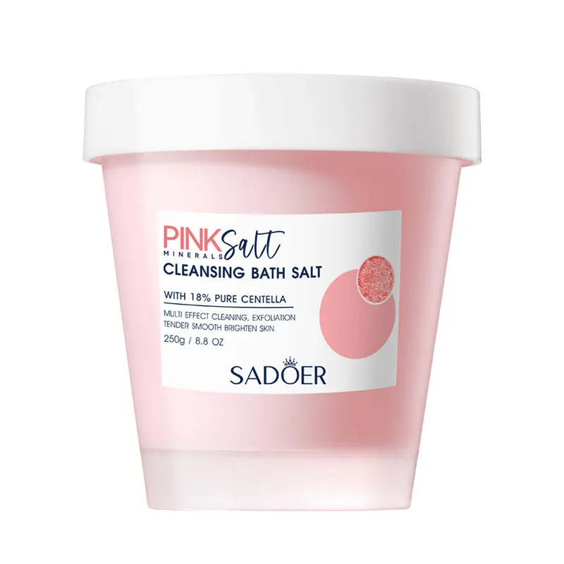 Exfoliante y sal de baño  corporal con  18 % de centella