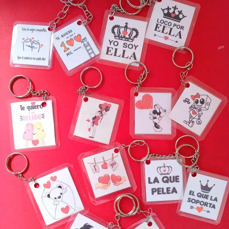Llaveros plasticados