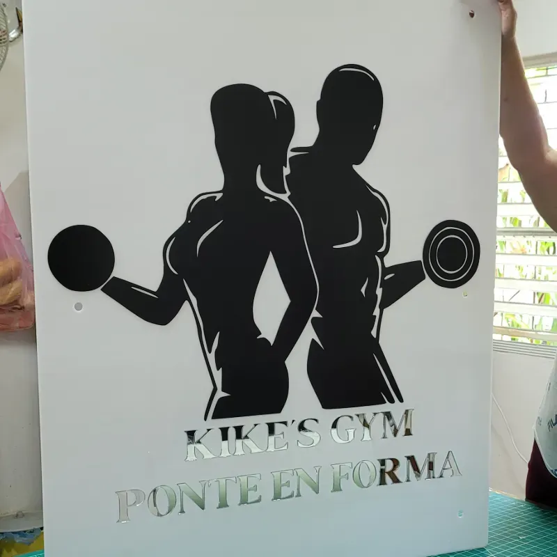 Cartel acrílico vinilo y pvc