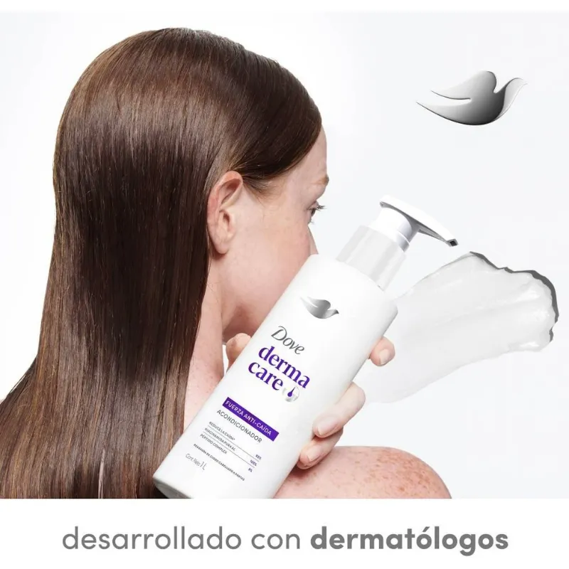 Acondicionador Dove  Derma Care Fuerza Anti-Caída 1 LItro