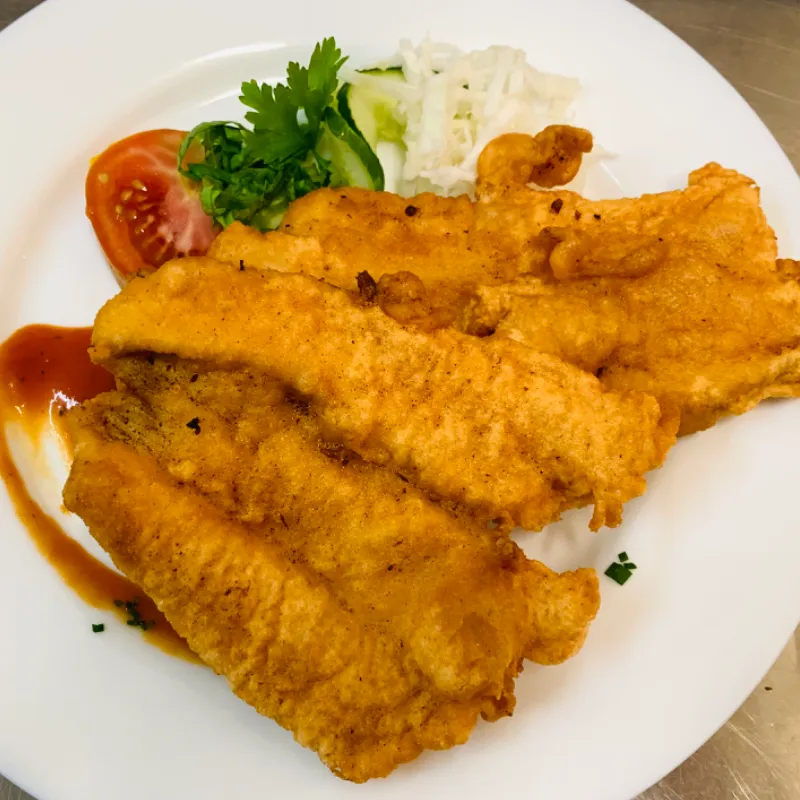 Filete de pescado empanado