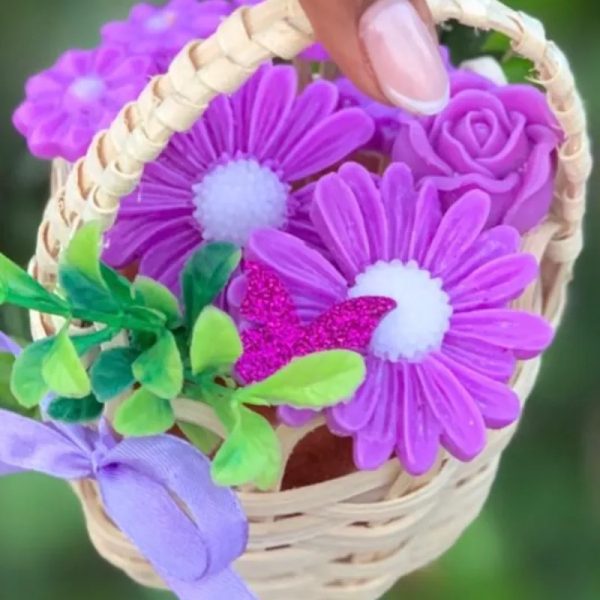 Bouquets en cestas