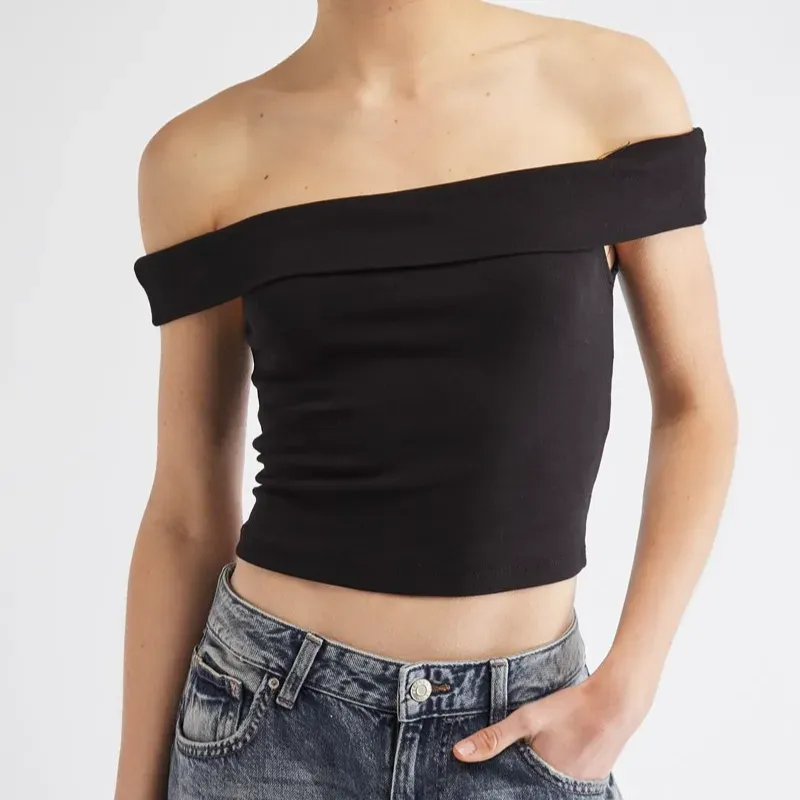 Crop top negro