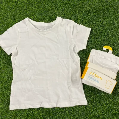 Pack de 3 camisetas blancas basicas