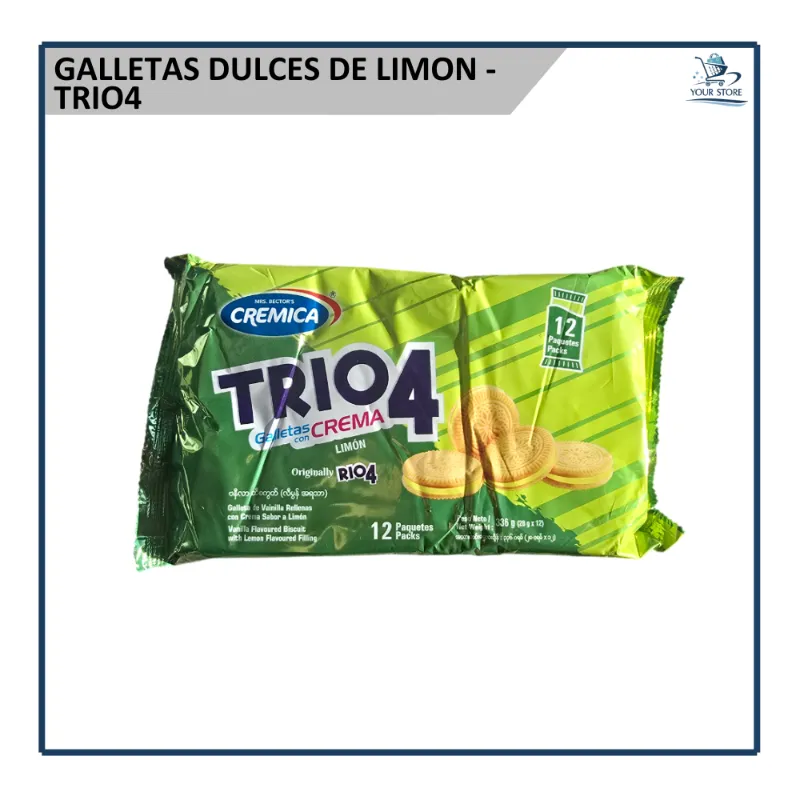 Galletas Dulces de Limón - Trio4 12u (336g)