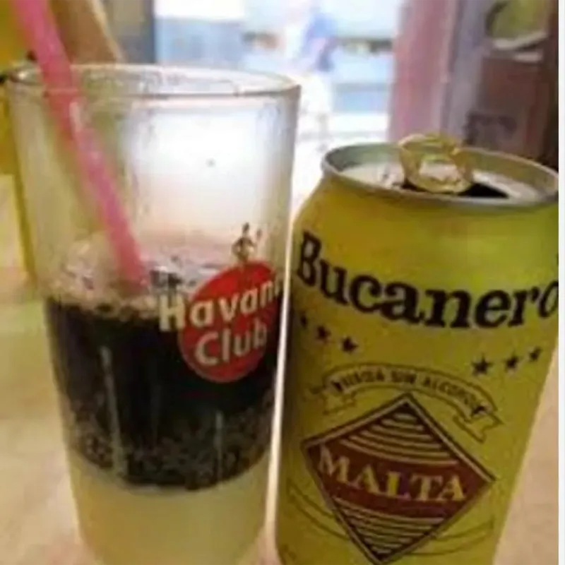 Malta con leche condensada