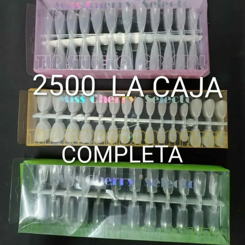 CAJAS 240 UÑAS SOLF GEL(350 LA TIRA)