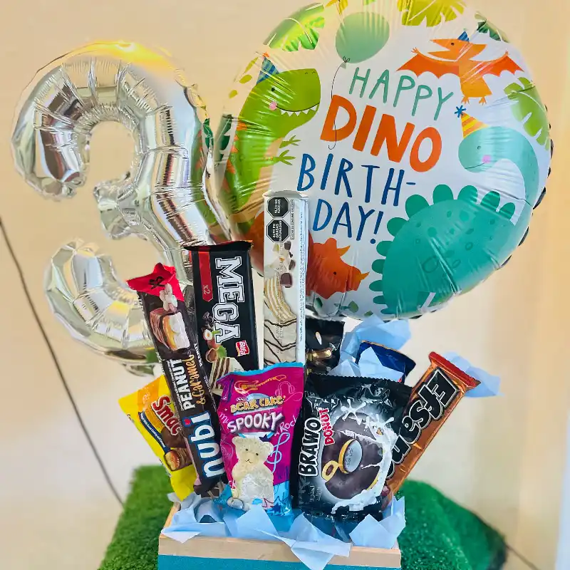  Cesta con Globo Número