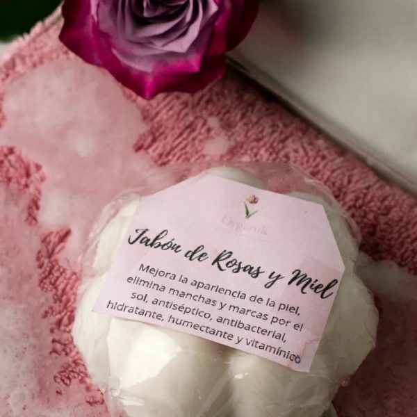 Jabón de rosas y miel