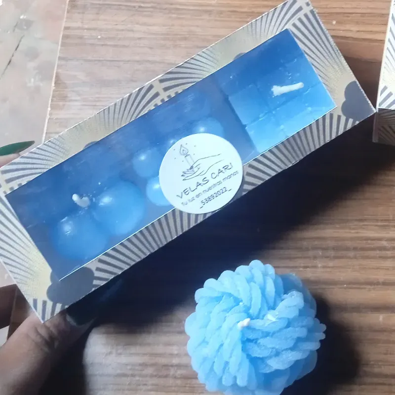 Estuche de 3 velas de cubos y Rubick