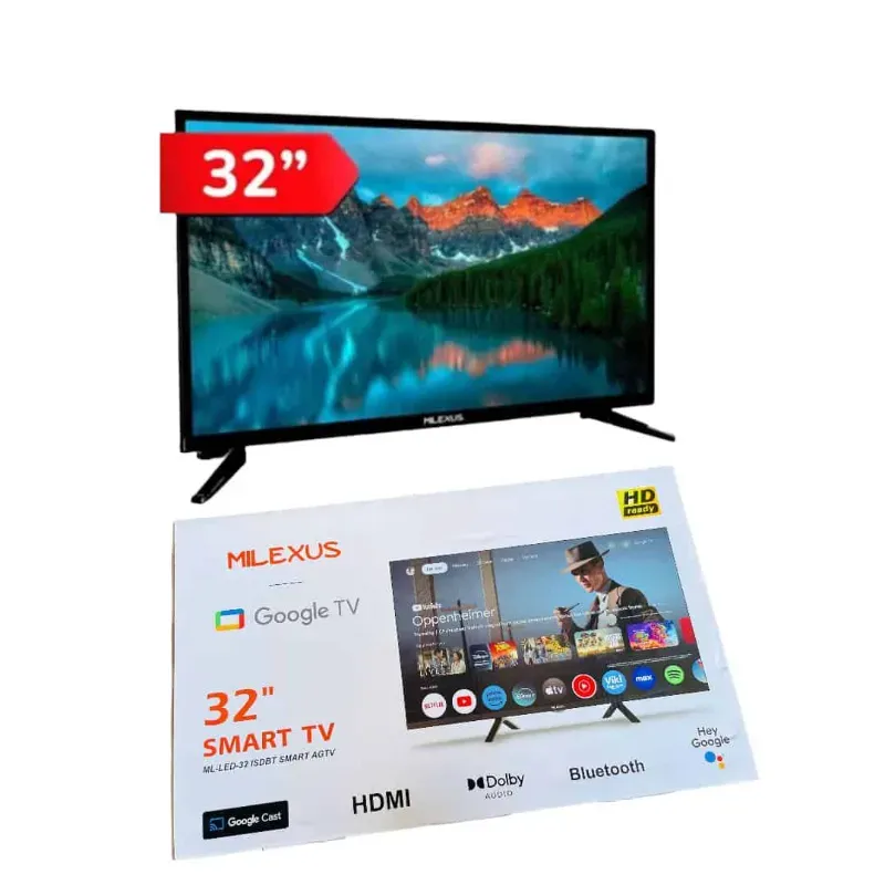 SMART TV MILEXUS 32"+ CAJITA DECODIFICADORA  175 USD