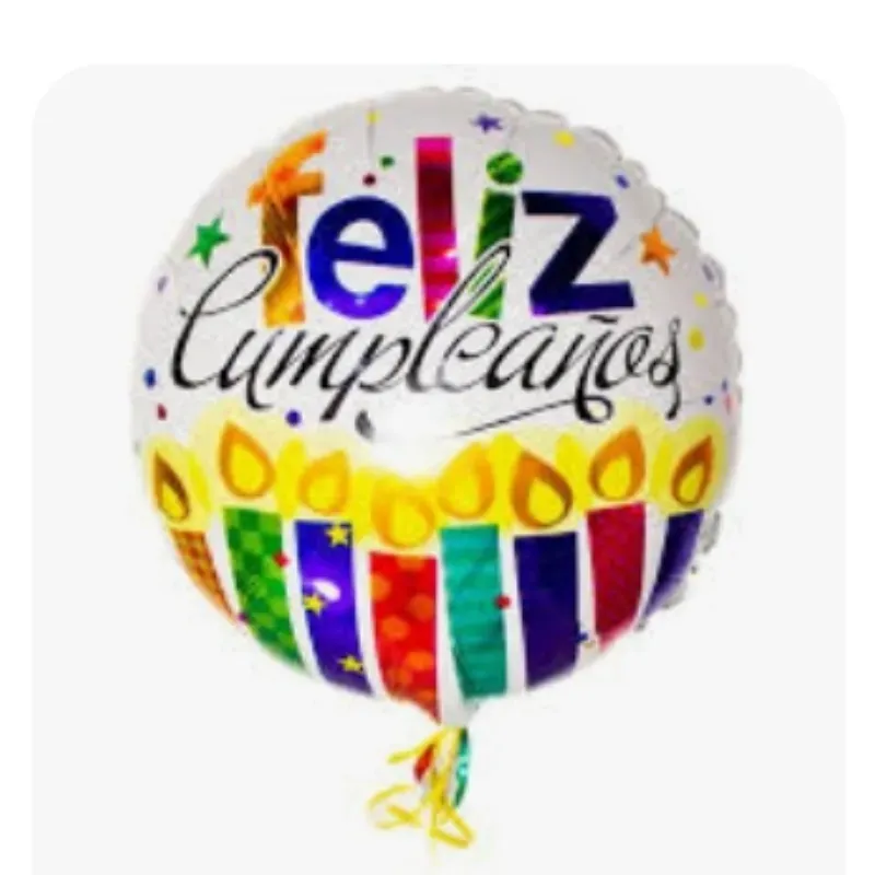 Globo Feliz cumpleaños redondo 18"