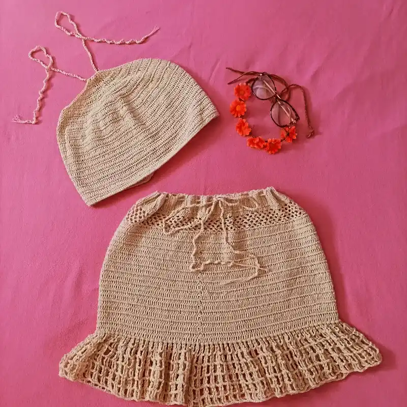 Conjunto de saya de vuelos