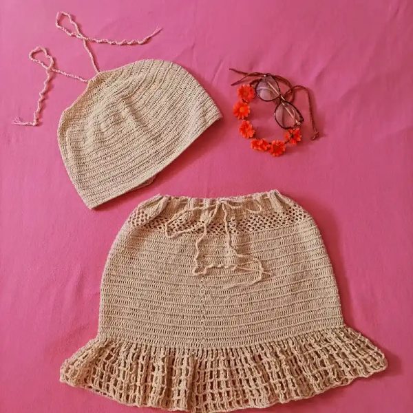 Conjunto de saya de vuelos