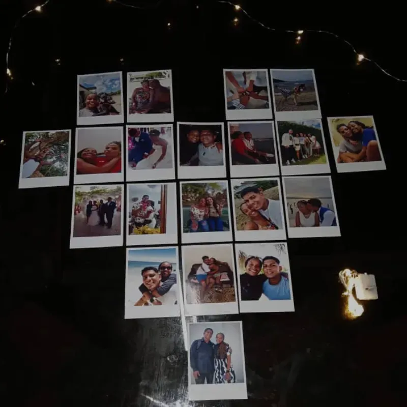 Fotos adhesivas con luces